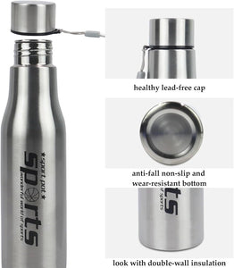 Sports Stainless Steel Water Bottle, Sports Water Bottle for Outdoor Activities, Vacuum Flask Thermo Water Bottle