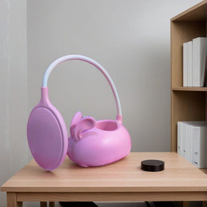 Cute Rabbit Desk Lamp With Pen Holder, Foldable Table Desk Book Reading Lamp, Rechargeable Study Lamp
