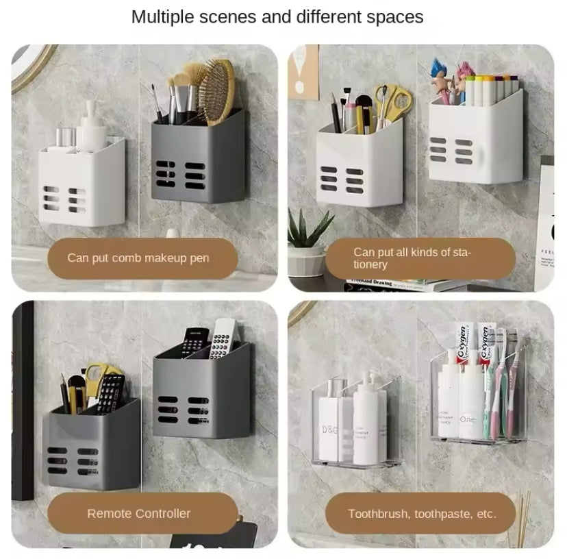 Wall Mounted Bathroom Shelf, Multifunctional Cutlery Rack, Wall Hanging Storage Shelf, Bathroom Accessories