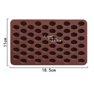 Coffee Beans Shaped Silicone Chocolate Mold, Mini Chocolate Coffee Bean Silicone Mold, Cookies Decorating Tools
