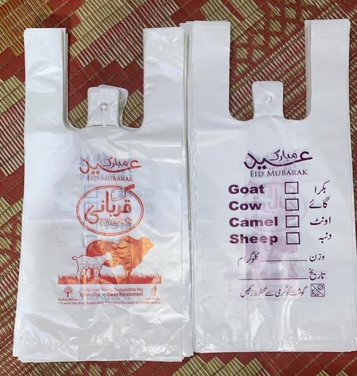 Bakra Eid Meat Bags, Disposable Shoppers, Meat Plastic Bags