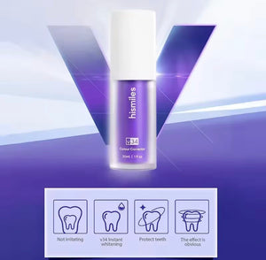 Purple Whitening Toothpaste, Effective Whitening Teeth Mousse, Oral Cleaning Whitening Toothpaste