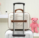Portable Mini Bear Makeup Handbag, Mini Bear Travel Cosmetic Bag, Durable Zipper Cosmetic Bag