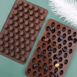 Coffee Beans Shaped Silicone Chocolate Mold, Mini Chocolate Coffee Bean Silicone Mold, Cookies Decorating Tools