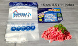 Reusable Zip Lock Meat Storage Bags, Multi Use Transparent Food Saver Pouches, Reusable Meat Keeper Zip Bags, Eco Zip Food Preservation Bags, Fridge-Fresh Zip Lock Storage Bags, Transparent Freezer Bags