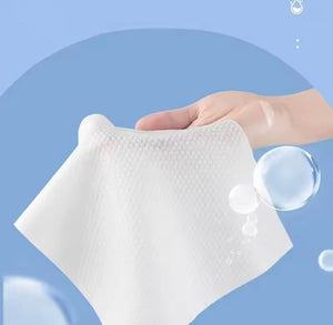 70pcs Disposable Face Towel, Makeup Removing Soft Wipes, Dry Cleanser Towelettes
