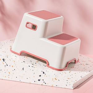 Kids Washbasin 2 Step Stool, Baby Hand Wash Step Stool, Kids Toilet Foot Step Stool, Dual Purpose Climbing Step Stool
