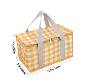 Camping Storage Lunch Bag, Large Capacity Portable Ice Pack Bag, Cold Protection Insulated Lunch Bag, Waterproof Travel Lunch Bag