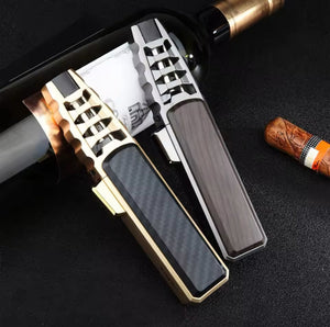 Inflatable Windproof Lighter, New Style Kitchen Lighter, Cigar Jet flame Lighter, New Design Lighter With Torch, Metal Outdoor BBQ Lighter
