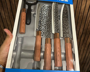 6pcs Kitchen Knives Set, Premium Quality Fruit And Vegetable Knife, Kitchen Cutlery Set, Premium Steak Cutting Knife