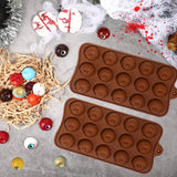 Eye Ball Shaped Silicone Chocolate Mold, 15 Cavity DIY Silicone Chocolate Molds, Cake Decorating Accessories