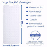 Rectangle PVC Anti Skid Bath Mat, Soft Shower Bathroom  Mat, Suction Cup Non Slip Bathtub Carpet