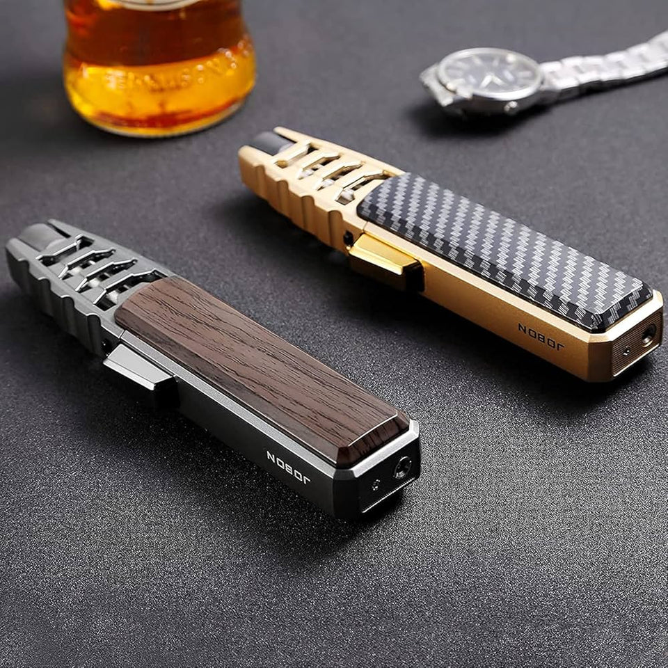 Inflatable Windproof Lighter, New Style Kitchen Lighter, Cigar Jet flame Lighter, New Design Lighter With Torch, Metal Outdoor BBQ Lighter