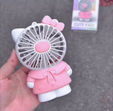 Hello Kitty Handheld Small Fan, Rechargeable Handheld Fan, Mini Pocket Fan