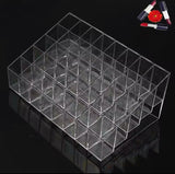Lipstick Display Stand Holder, Acrylic Lipstick Storage Box, Acrylic Makeup Organizer, Desktop Lipstick Display Storage Box, Cosmetic Nail Polish Storage Rack, Desktop Dressing Table for Lip Glaze Brushes Bottles