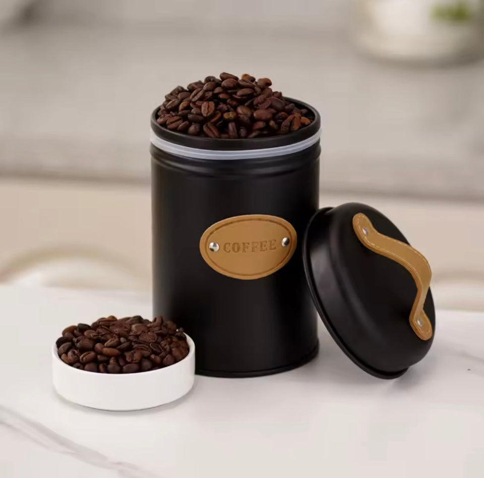 3pcs Reusable Spice Storage Jar With Lid, Moisture Proof Kitchen Storage Airtight Cans, Coffee Beans Tea Snacks Sealed Container, Seasoning Bottle Spice Jars, Stainless Steel Kitchen Storage Pots