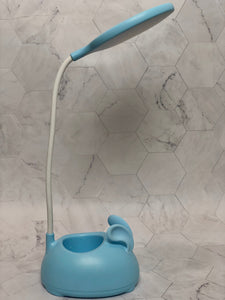 Cute Rabbit Desk Lamp With Pen Holder, Foldable Table Desk Book Reading Lamp, Rechargeable Study Lamp