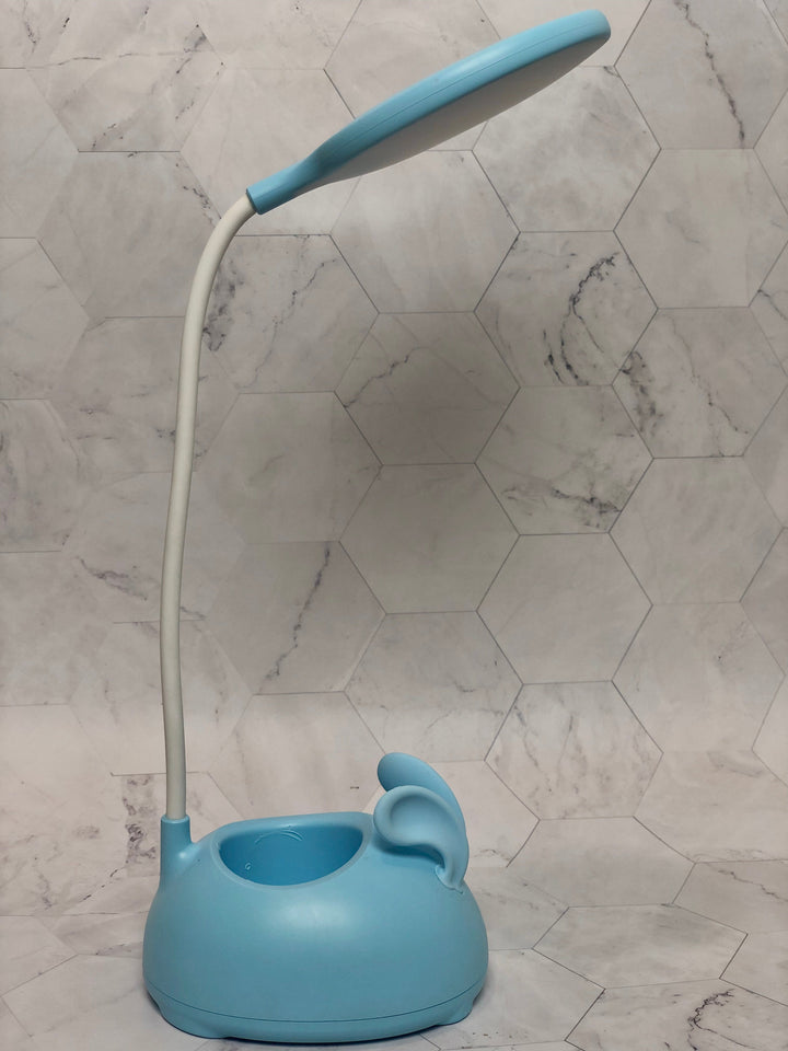 Cute Rabbit Desk Lamp With Pen Holder, Foldable Table Desk Book Reading Lamp, Rechargeable Study Lamp