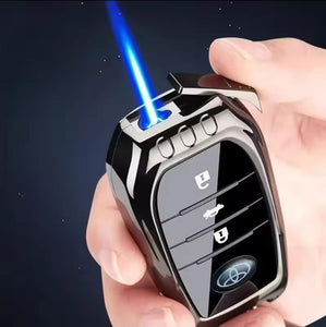 Remote Car Keychain Lighter, Fancy Windproof Car Key Lighter, Butane Gas Lighter, Creative Car Keychain Lighter