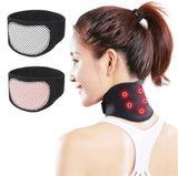 Magnetic Neck Brace, Soft Neck Brace with 5 Magnets, Adjustable Self Heating Neck Support for Neck Pain Relief, Cervical Neck Care Collar