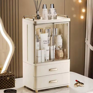 Desktop Cosmetic Storage Box, Large Capacity Makeup Brush Organizer, Premium Skin Care Product Organizer, Makeup Organizer Vanity
