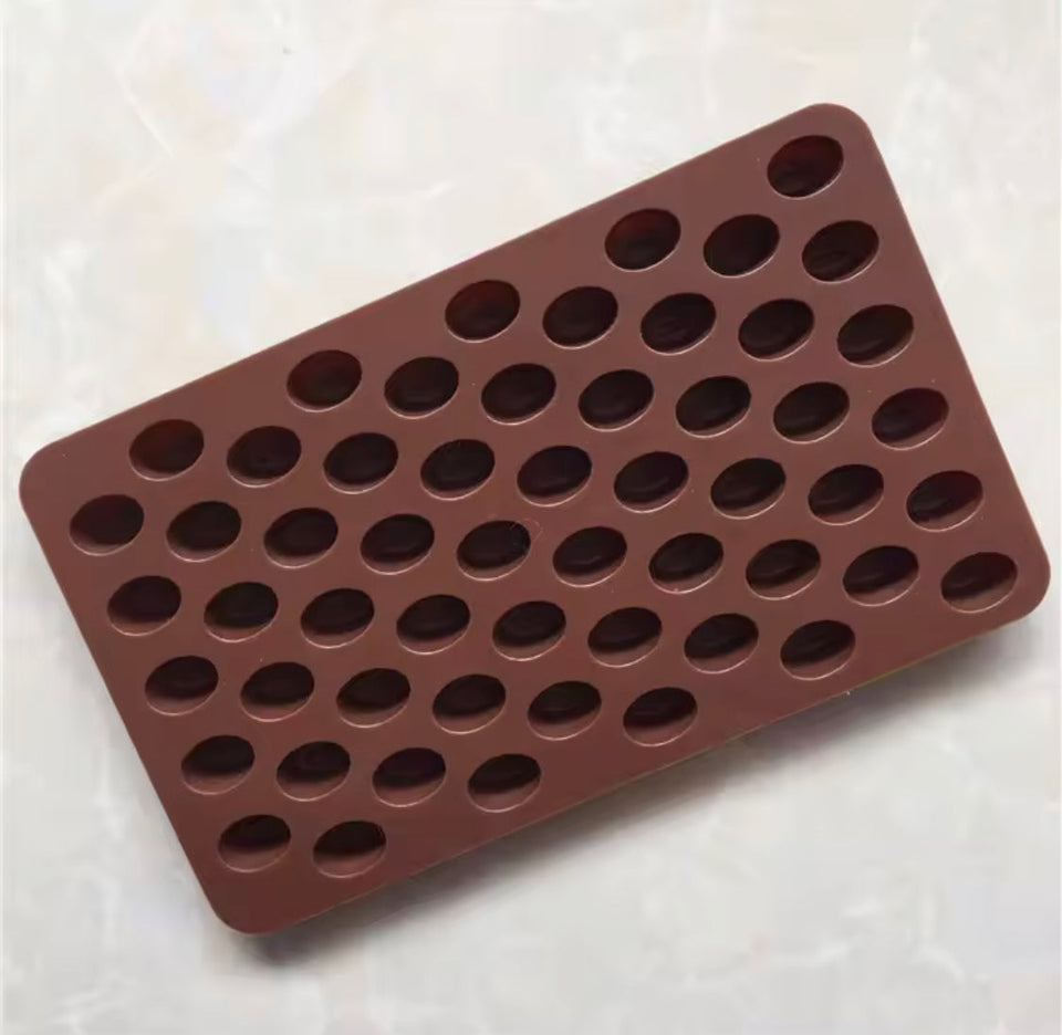 Coffee Beans Shaped Silicone Chocolate Mold, Mini Chocolate Coffee Bean Silicone Mold, Cookies Decorating Tools