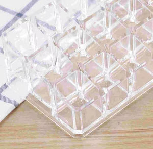 Lipstick Display Stand Holder, Acrylic Lipstick Storage Box, Acrylic Makeup Organizer, Desktop Lipstick Display Storage Box, Cosmetic Nail Polish Storage Rack, Desktop Dressing Table for Lip Glaze Brushes Bottles