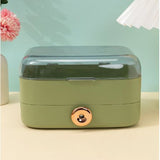 Cosmetic Display Case With Cover, Makeup Storage Box, Makeup Display Case With Drawers