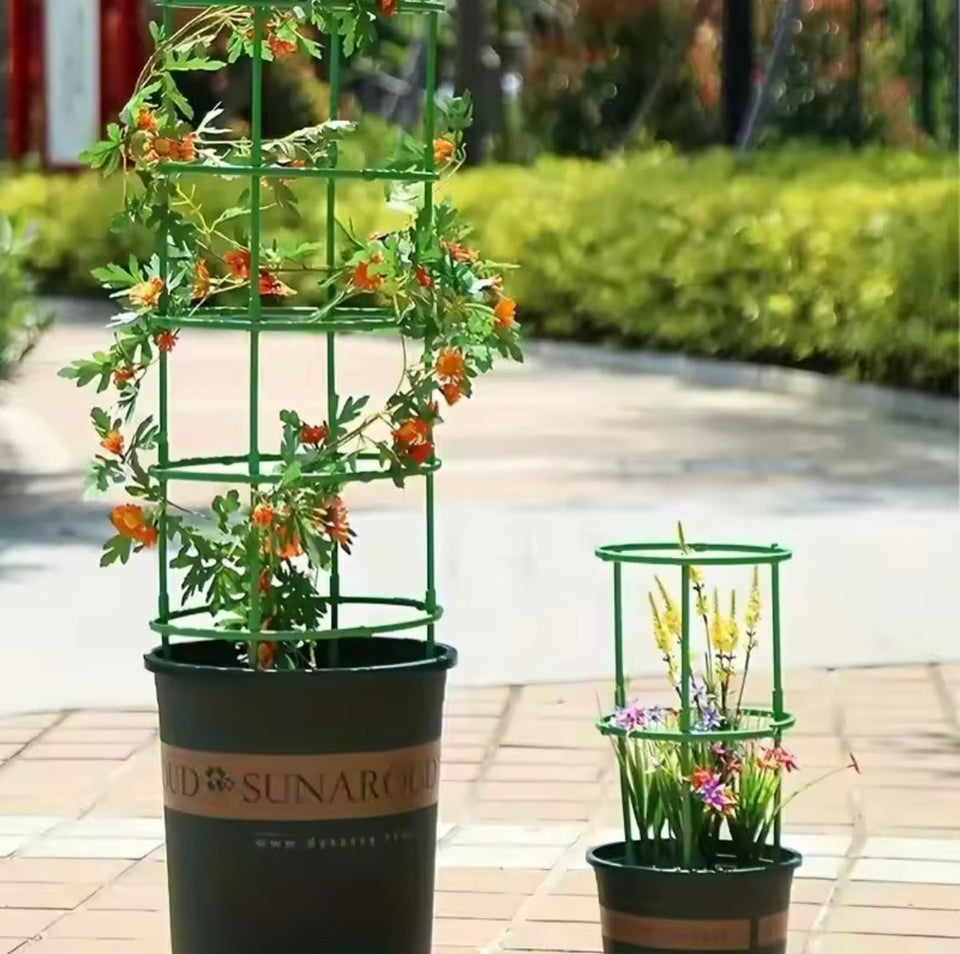 Garden Plant Support Stakes, Stackable Plastic Plant Support, Flower Support Stack For Outdoor And Indoor