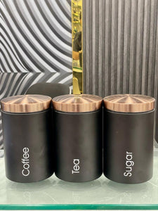 3pcs Reusable Spice Storage Jar With Lid, Moisture Proof Kitchen Storage Airtight Cans, Coffee Beans Tea Snacks Sealed Container, Seasoning Bottle Spice Jars, Stainless Steel Kitchen Storage Pots