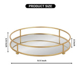 Classy Golden Vanity Display, Multipurpose Cosmetic Jewellery Tray, Kitchen Seasoning Organizer Tray