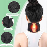 Magnetic Neck Brace, Soft Neck Brace with 5 Magnets, Adjustable Self Heating Neck Support for Neck Pain Relief, Cervical Neck Care Collar