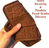6 Grids Mini Rectangular Silicone Chocolate Mold, Easy Release Rectangle Chocolate Mold, Non Stick Silicone Mold