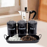 Set Of 3 Coffee Sugar Container Set, Seasoning Bottle Spice Jars, Multifunctional Kitchen Cereal Dispenser Storage Containers