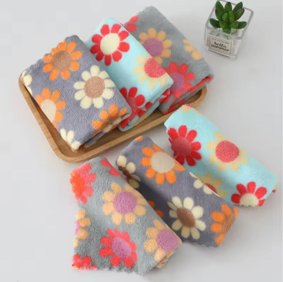 Set Of 5 Kitchen Cleaning Cloth, Soft Absorbent Dishcloth, Coral Fleece Wiping Towel Rags