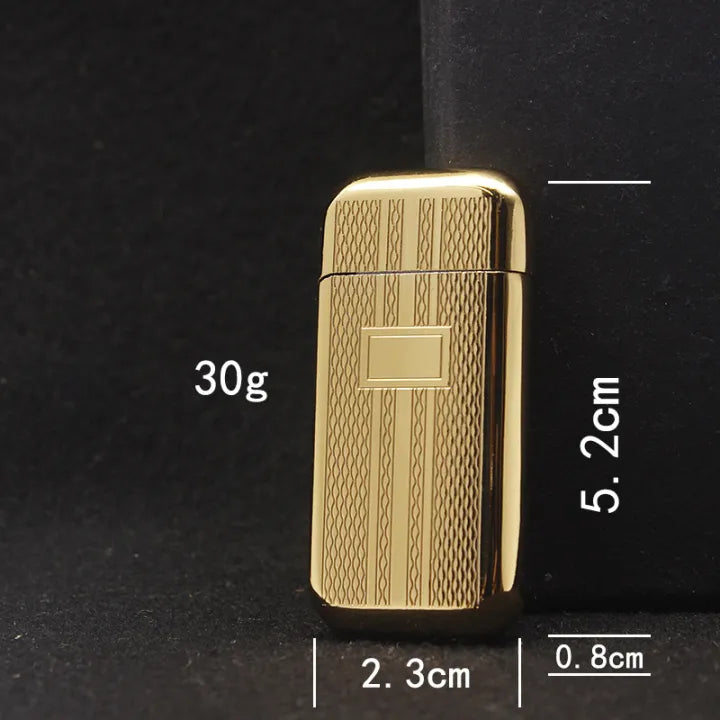 Refillable Fancy Flint Lighter, Soft Flame Butane Lighter, Mini Torch Metal Lighter, Lighter Gadgets For Men