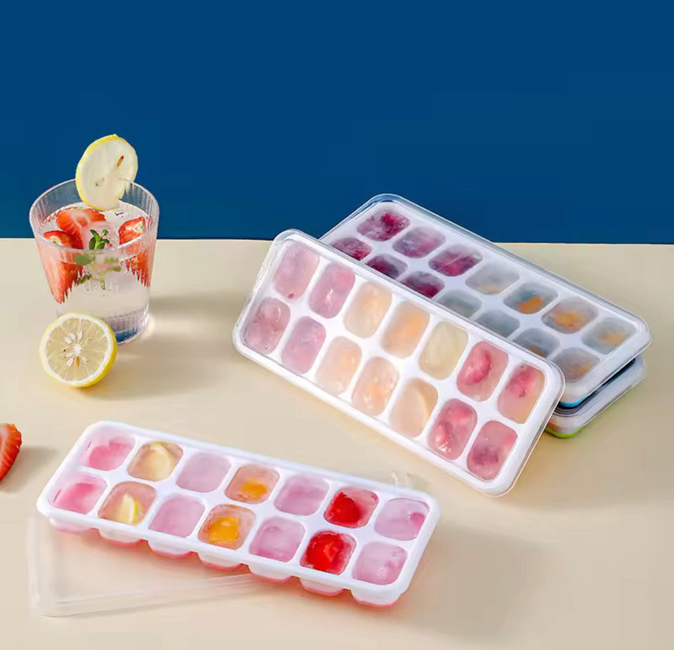 14 Grid Ice Cube Tray, Easy Release Mini Ice Cube Tray, Square Shape Ice Maker Ice Cube Tray