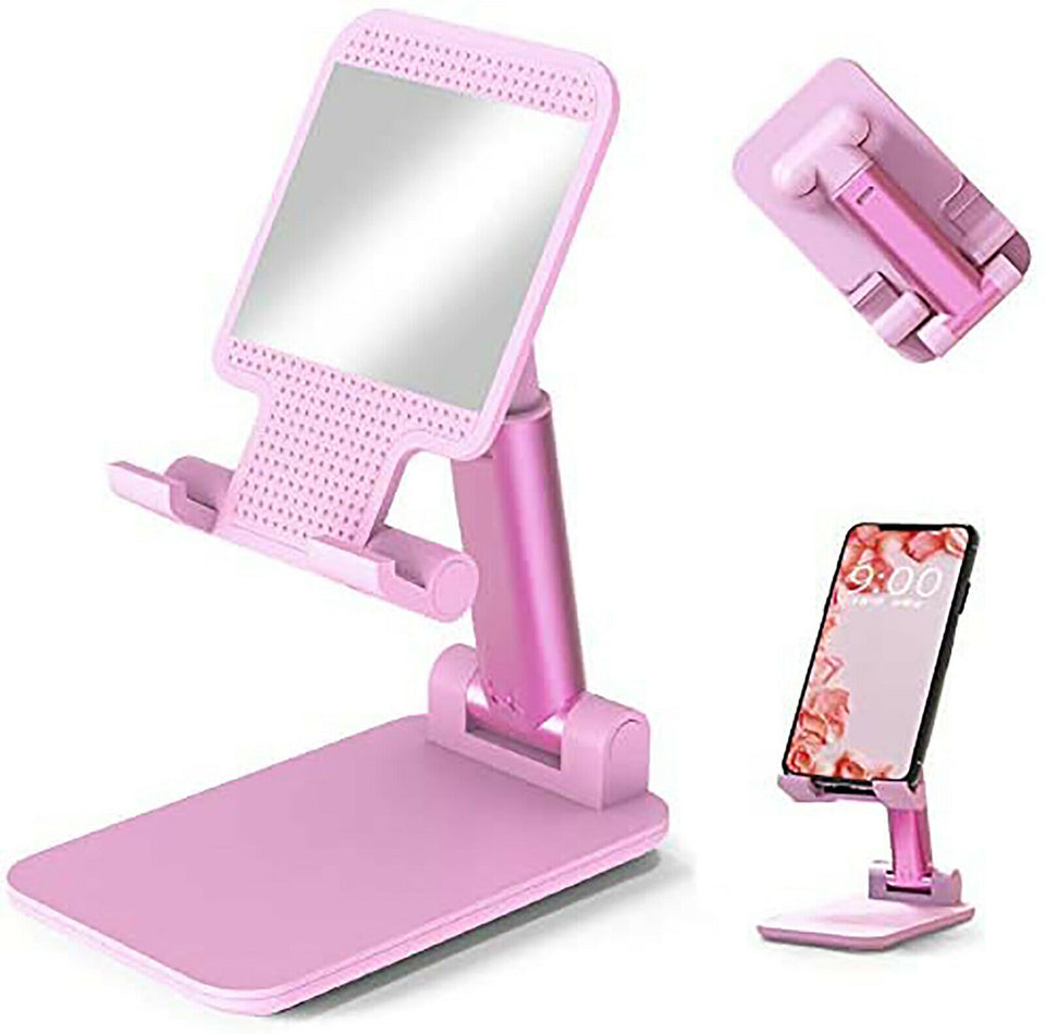 Mobile Stand – Foldable | Adjustable | Universal Mobile Stand | Flexible Mobile Holder | Adjustable Height | Premier Quality Product | Flexible Stand | Pocket Size | Easy to Carry | Best for Study and Office Use | Compatible with all size Mobiles