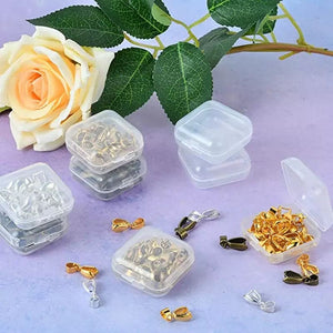 Set of 10 Transparent Mini Multifunctional Jewelry Storage Box, Portable Ring Earrings Jewelry Storage Box, Empty Plastic Clear Mini Empty Square Small Boxes, Small Storage Organizer