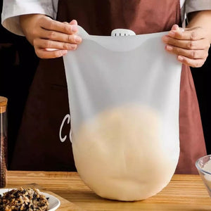 Silicone Flour Mixture Bag, Silicone kneading Dough Bag, Mixing Preservation Kitchen Tool, Soft Silicone Flour Mixing Bag