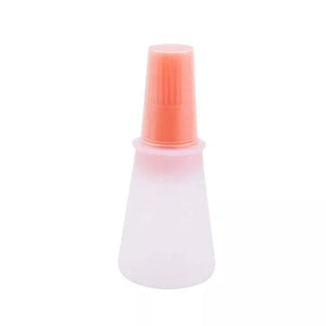 Portable Silicone Oil Bottle,Oil Brush With Squeeze Bottle, Silicone Bastry Brush