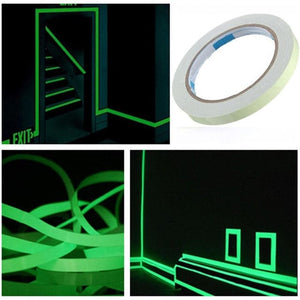 Dark Glowing Tape, Self-adhesive Luminous Tape, Glow In The Dark Tape, Green Luminous Tape, Decorative Fluorescent Tape, Dark Sticker Tape, Night Self Adhesive Glow Tape