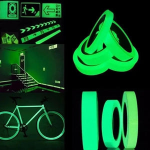 Dark Glowing Tape, Self-adhesive Luminous Tape, Glow In The Dark Tape, Green Luminous Tape, Decorative Fluorescent Tape, Dark Sticker Tape, Night Self Adhesive Glow Tape