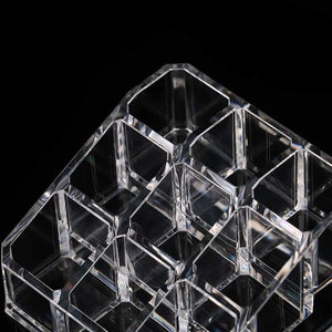 Lipstick Display Stand Holder, Acrylic Lipstick Storage Box, Acrylic Makeup Organizer, Desktop Lipstick Display Storage Box, Cosmetic Nail Polish Storage Rack, Desktop Dressing Table for Lip Glaze Brushes Bottles
