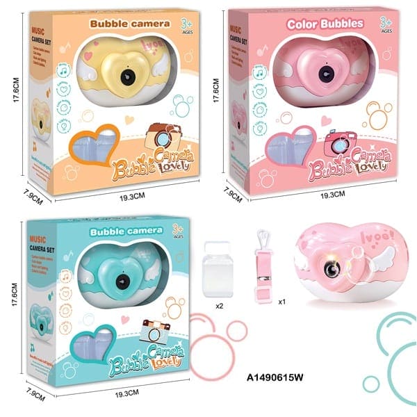 Cute Camera Shaped Bubble Machine, Camera Shaped Automatic Portable Bubble Maker, Bubble Blower For Toddlers