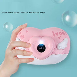 Cute Camera Shaped Bubble Machine, Camera Shaped Automatic Portable Bubble Maker, Bubble Blower For Toddlers