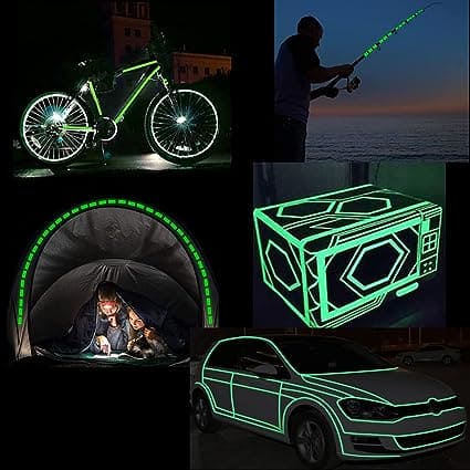 Dark Glowing Tape, Self-adhesive Luminous Tape, Glow In The Dark Tape, Green Luminous Tape, Decorative Fluorescent Tape, Dark Sticker Tape, Night Self Adhesive Glow Tape
